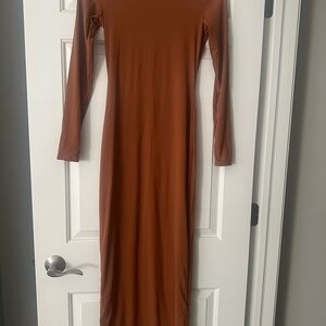 SKIMS | Dresses | Skims Brown Bodycon Long Sleeve Dress | Poshmark SKIMS | Dresses | Skims Brown Bodycon Long Sleeve Dress | Poshmark